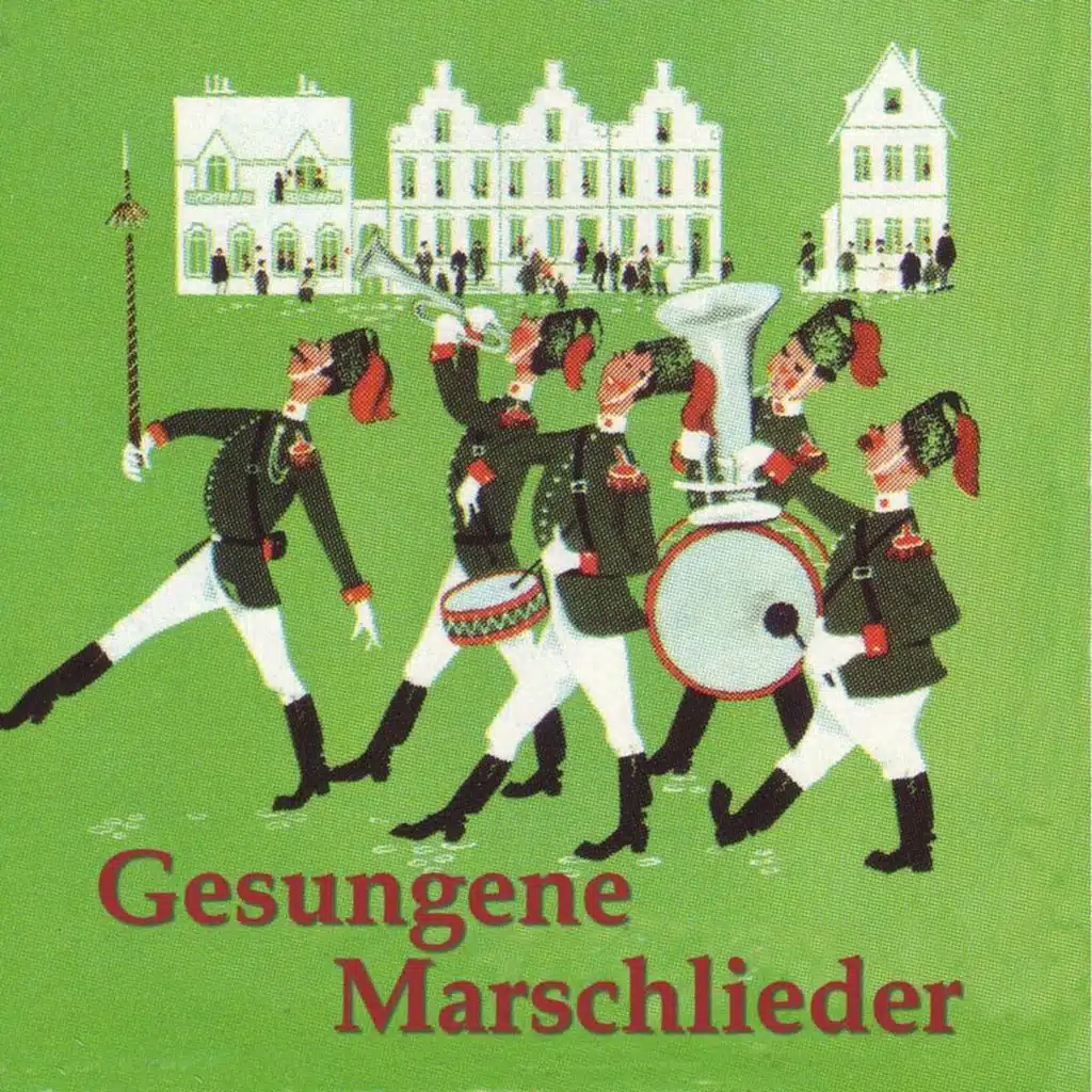 Ein grosses Bundesblasorchester mit Männerchor
