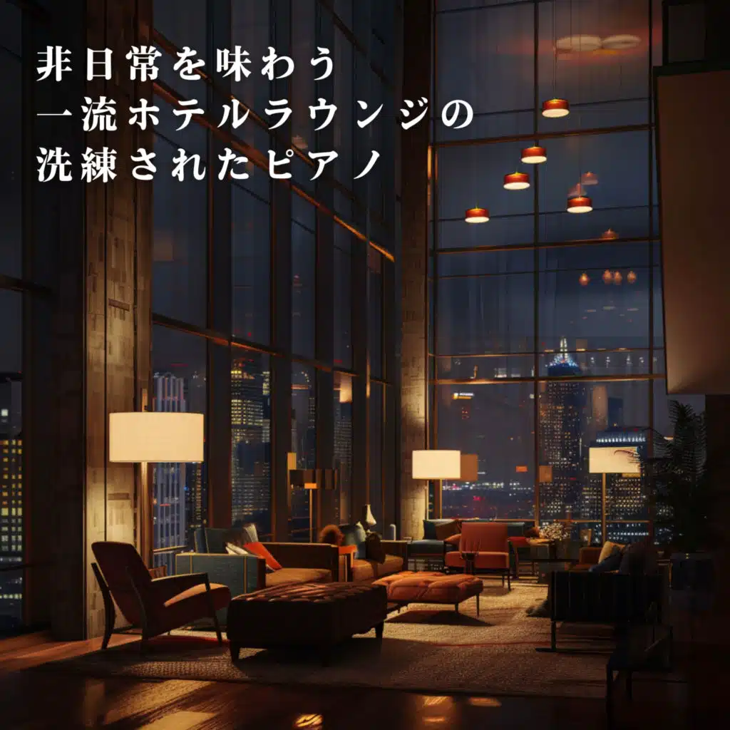 非日常を味わう一流ホテルラウンジの洗練されたピアノ