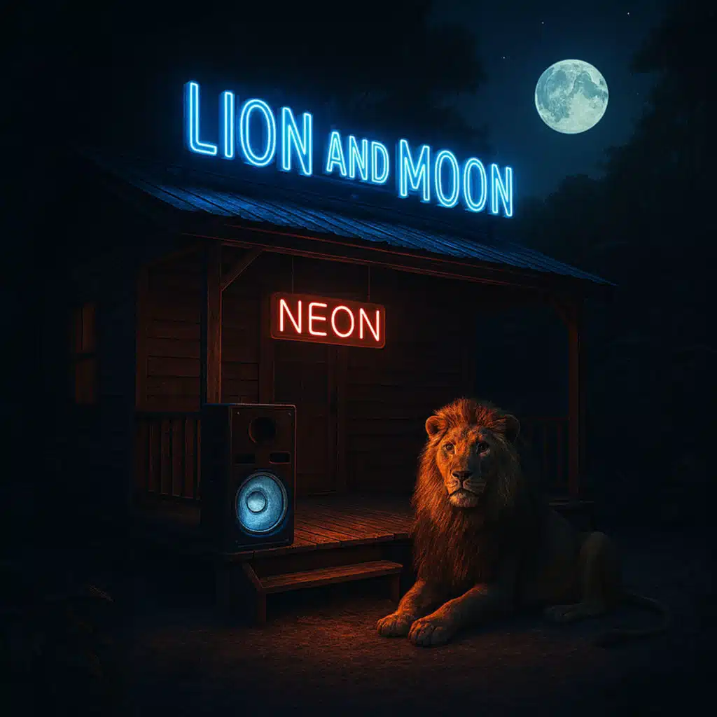 Lion and Moon