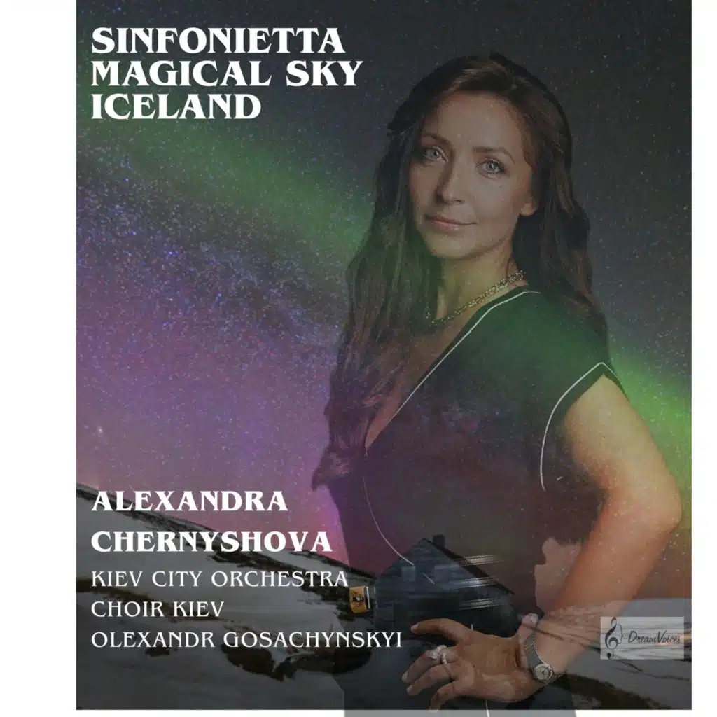 Sinfonietta Magical Sky Iceland in four movements for soprano, choir and orchestra