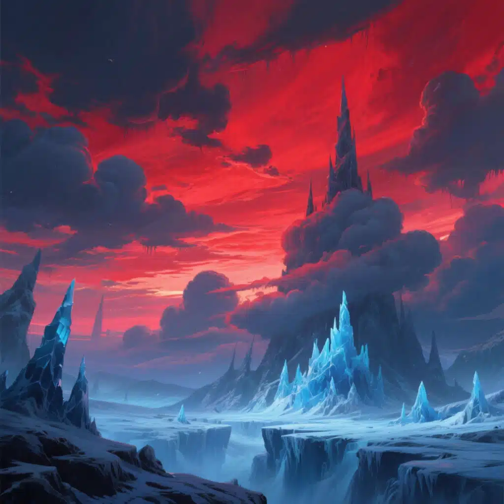 Frozen Crimson Sky