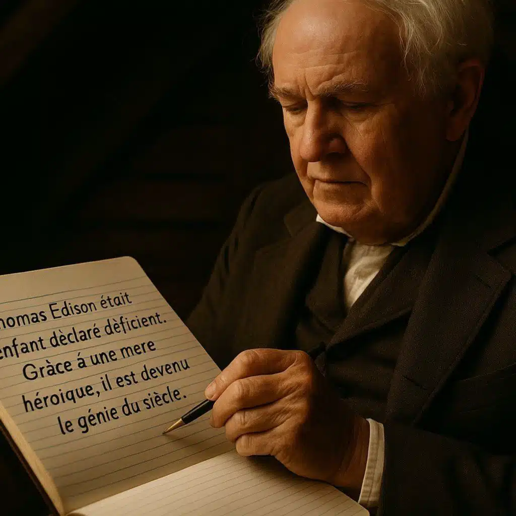 Lettre de l'institutrice à la maman de Thomas Edison. 65