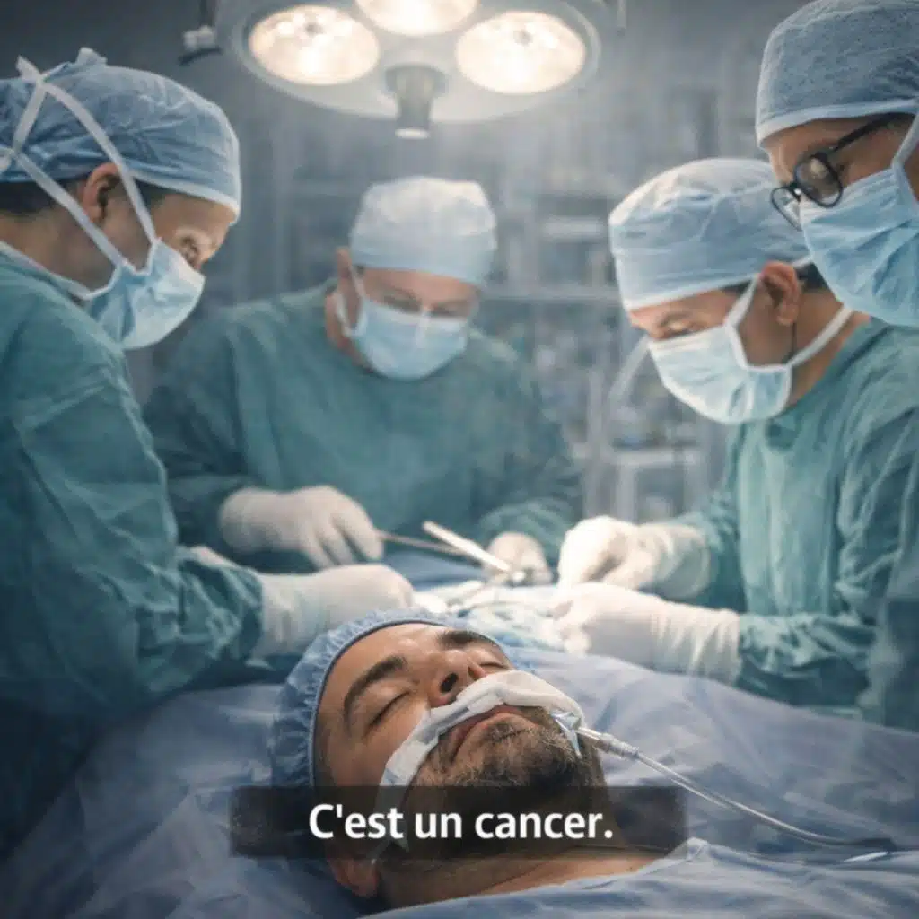 « Diagnostic : cancer agressif. Pronostic : handicap. Résultat : guérison. » 72