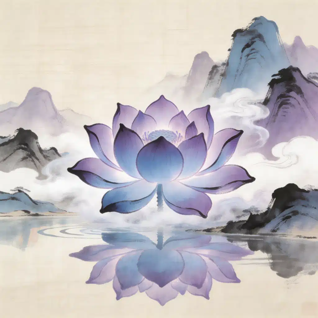 溪桥晚影