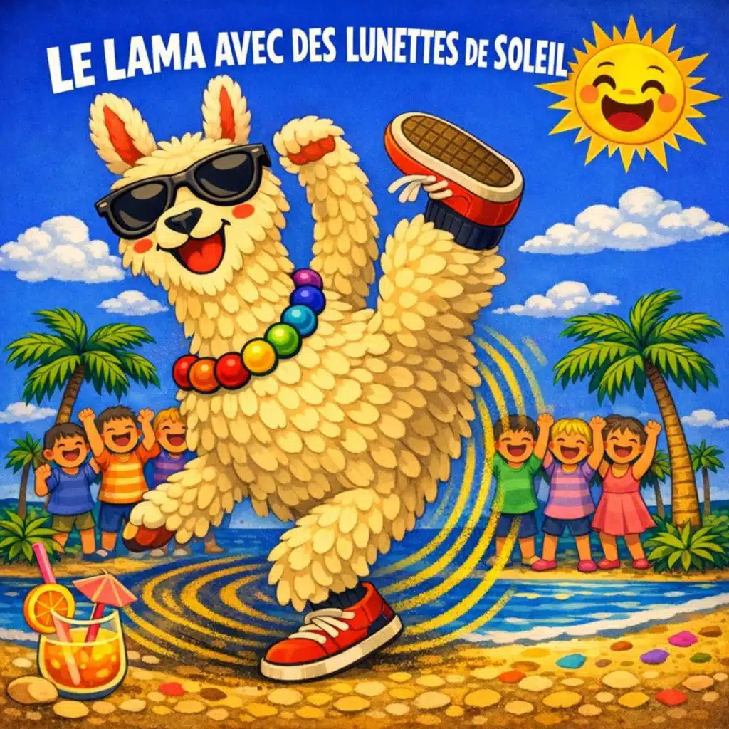 Le Lama avec des Lunettes de Soleil