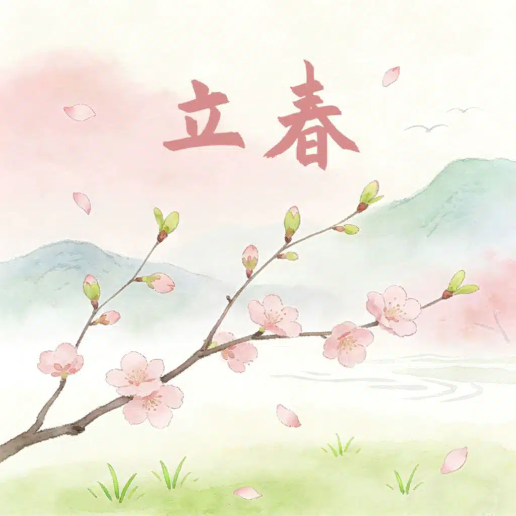 立春（东风吹过玉兰花）