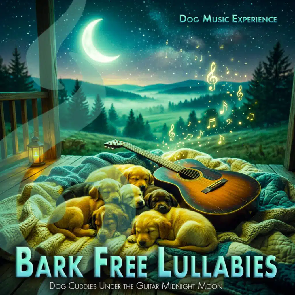 Bark Free Lullabies: Dog Cuddles Under the Guitar Midnight Moon