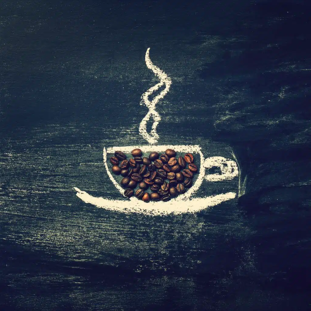 Caffè con luci soffuse