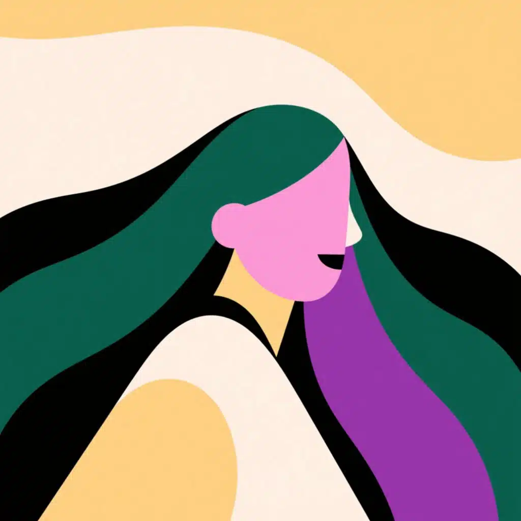 The girl with glasses