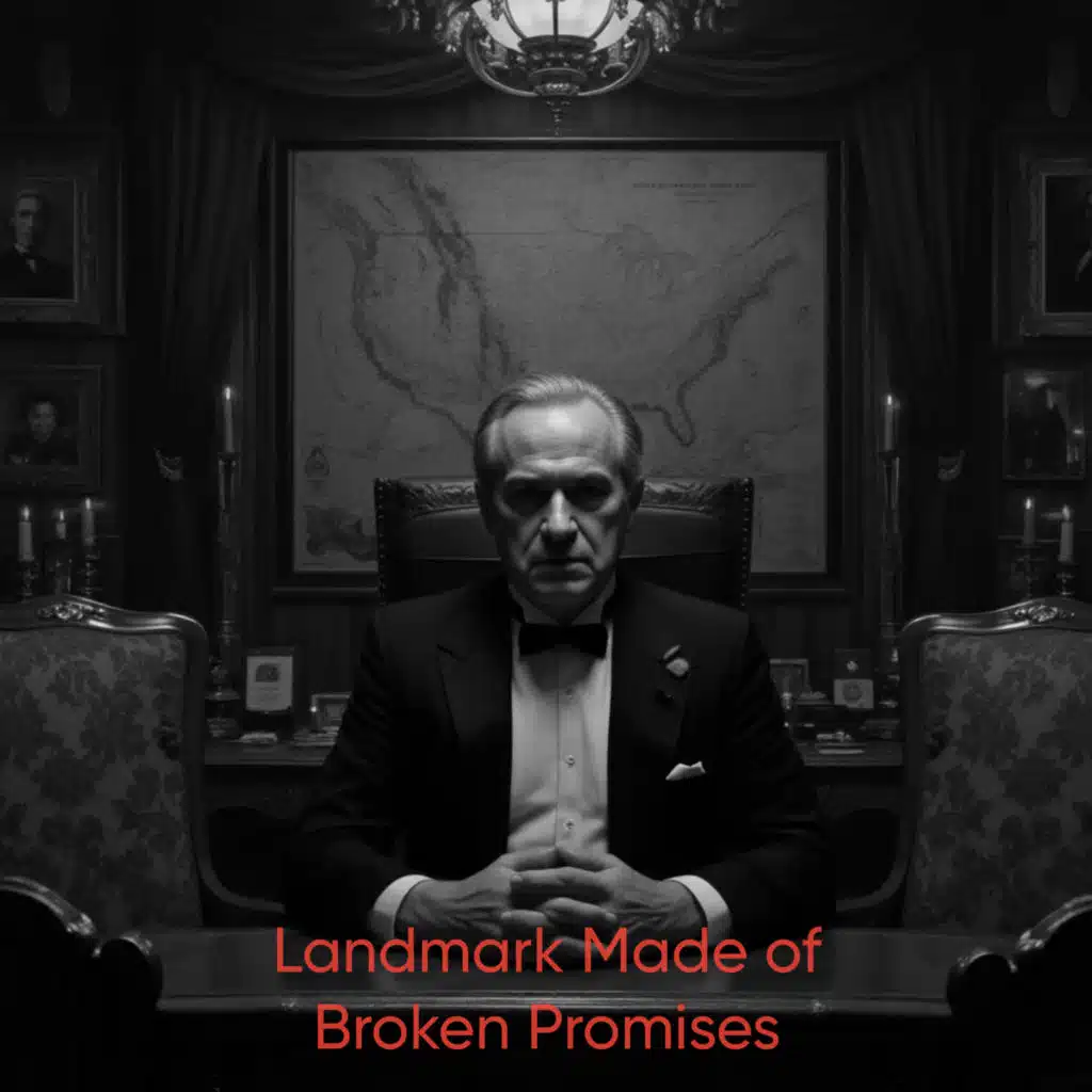 Landmark Made of Broken Promises