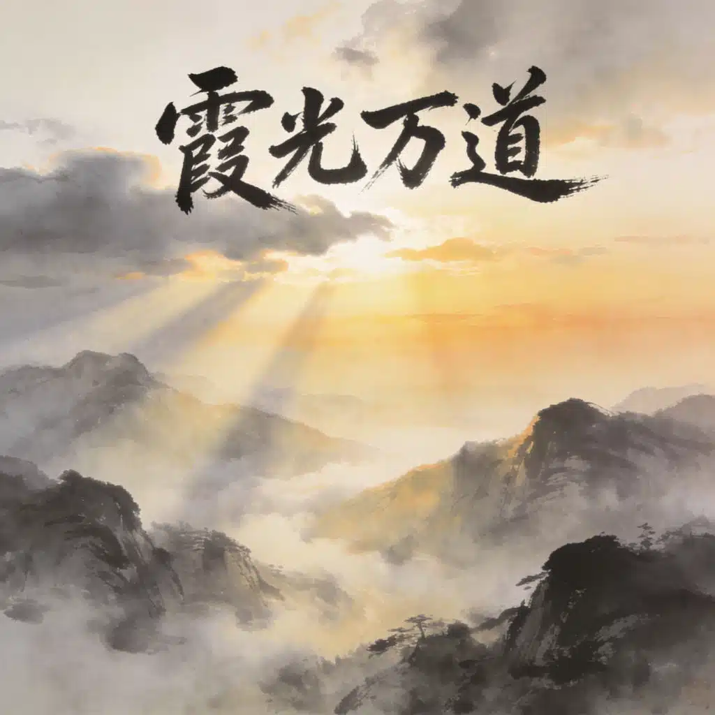 霞光万道