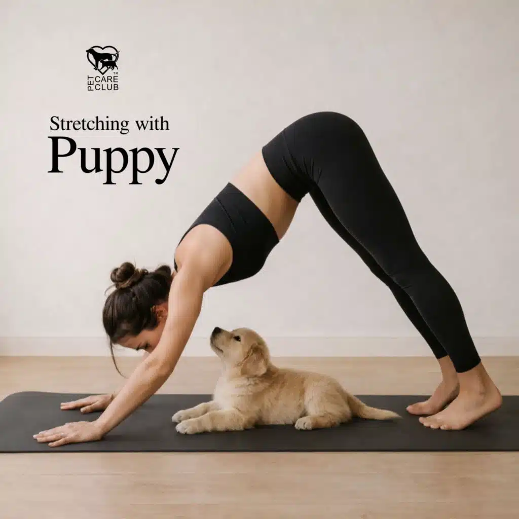Stretching with Puppy