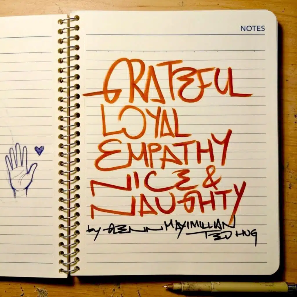 Grateful. Loyal. Empathy. Nice & Naughty.