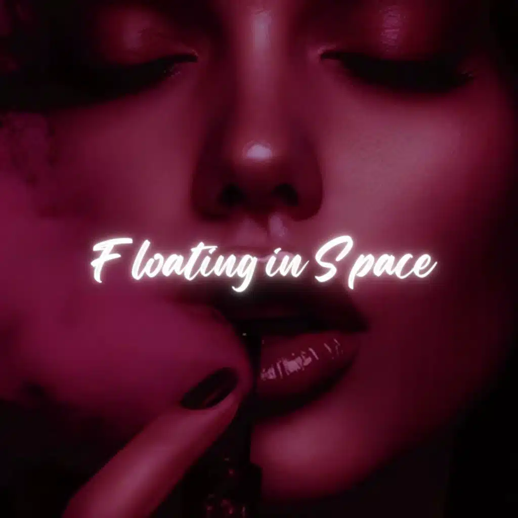 Floating in space