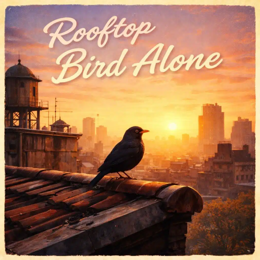 Rooftop Bird Alone