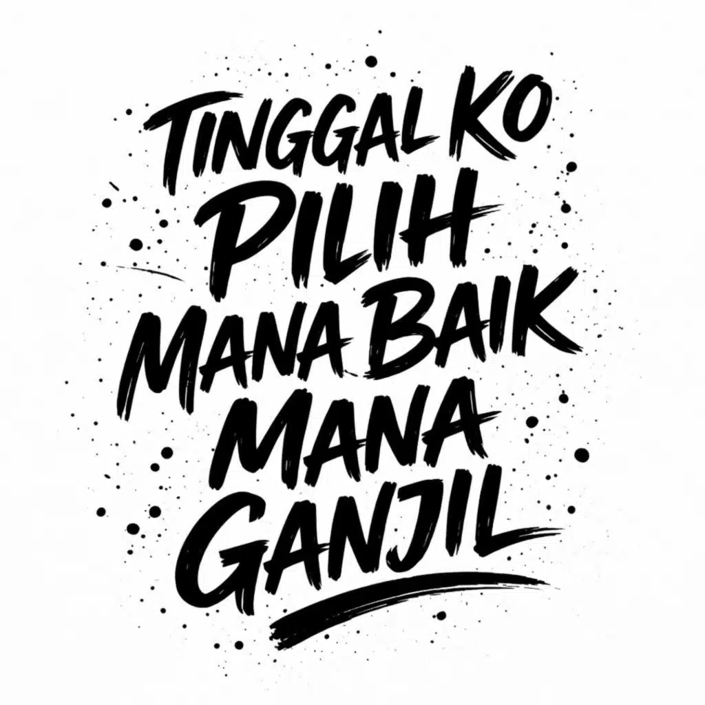 Tinggal Ko Pilih Mana Baik Mana Ganjil