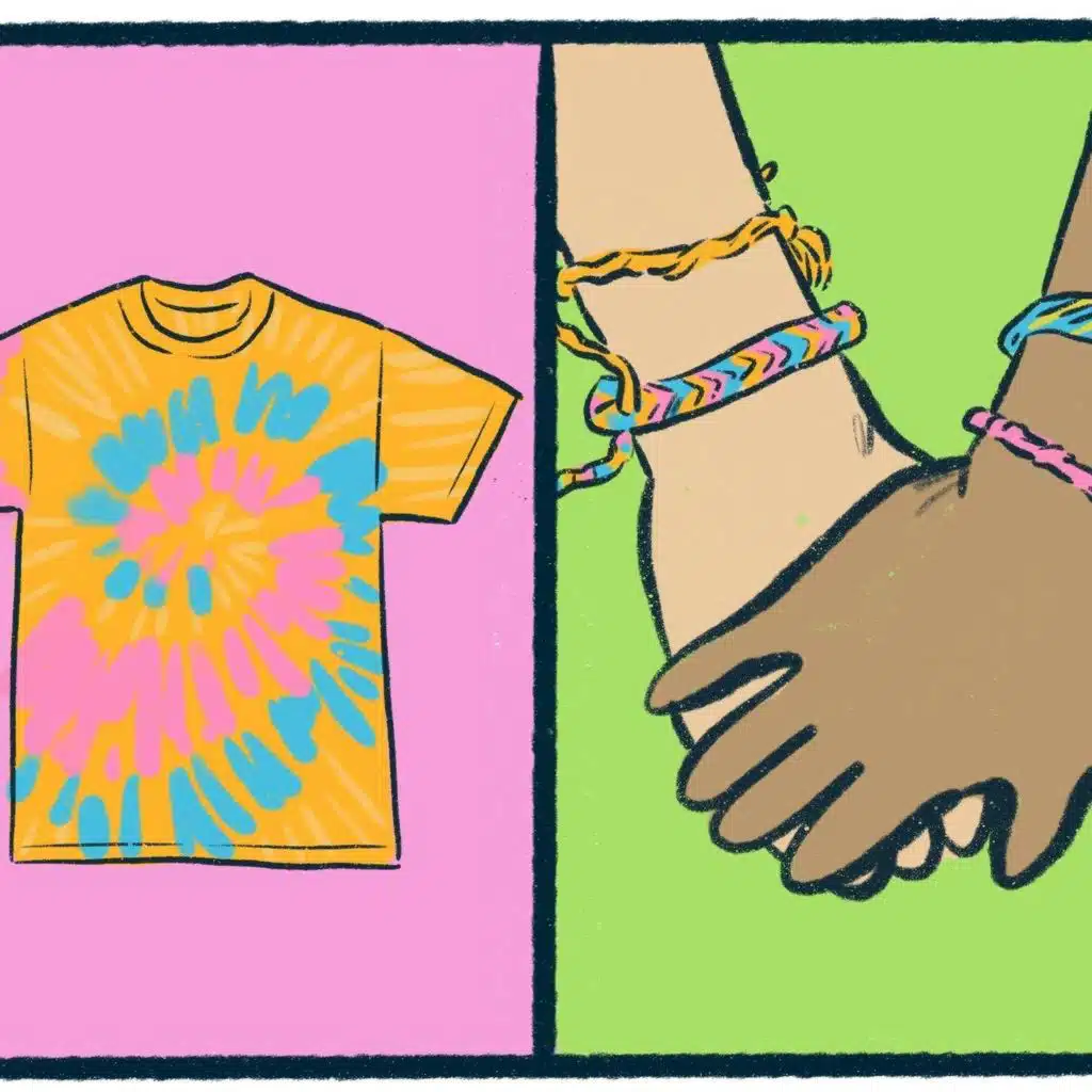 Tie-Dye vs. Friendship Bracelets: a crafty debate