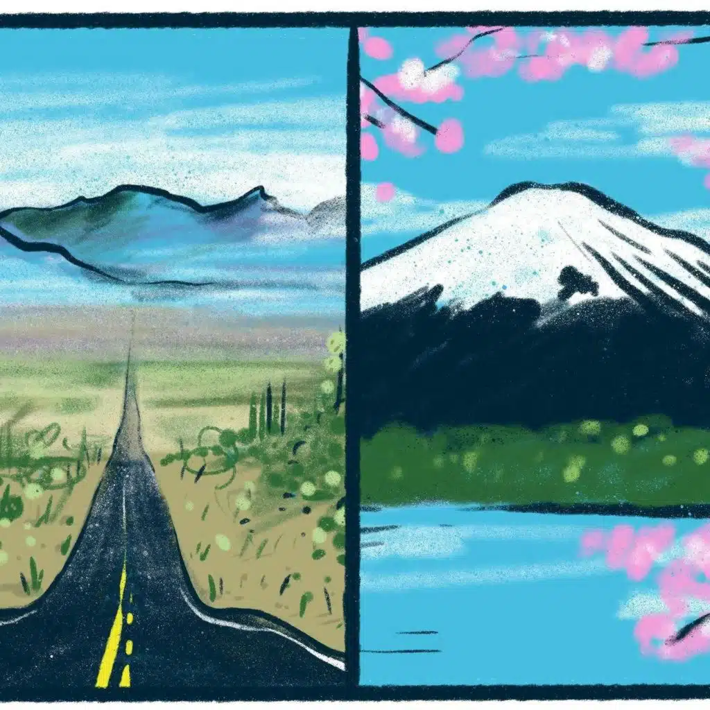 Death Valley vs. Mount Fuji