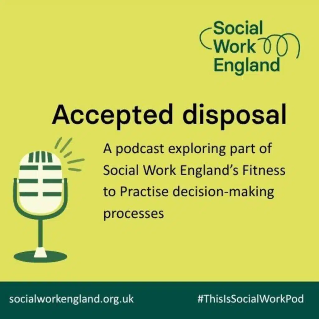 Accepted disposal: Social Work England