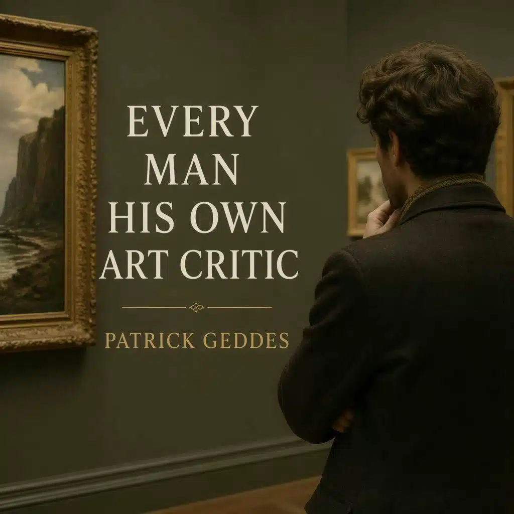 Every Man His Own Art Critic by Patrick Geddes ~ Full Audiobook [philosophy]