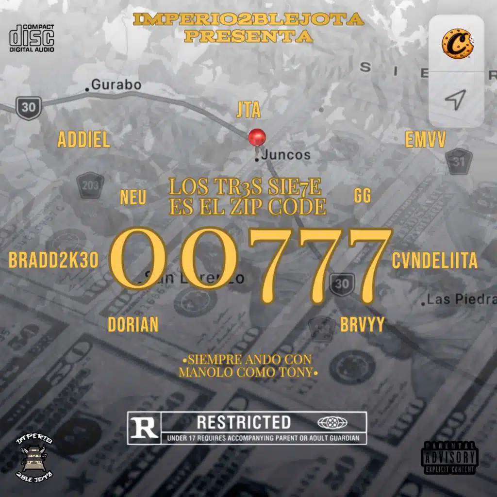 LOS TR3S SIE7E ES EL ZIP CODE