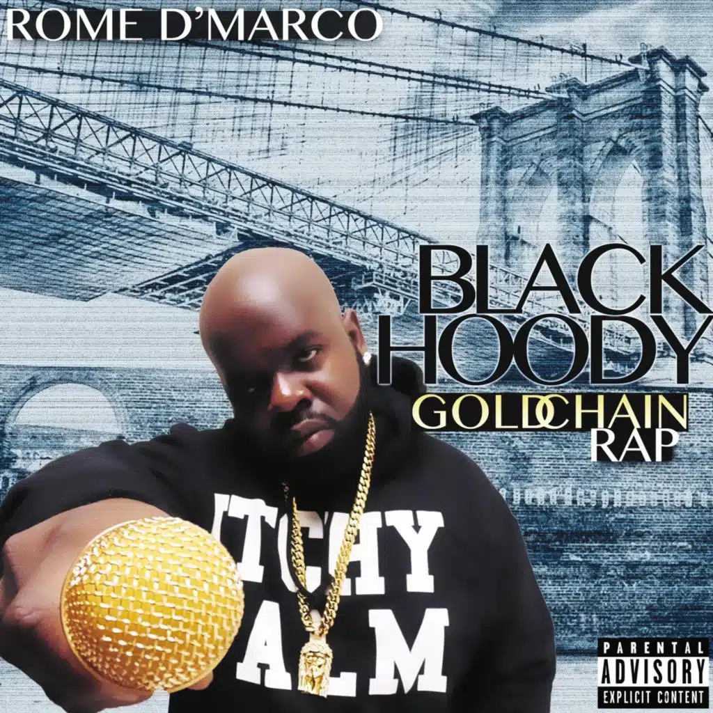 Black Hoody Gold Chain Rap