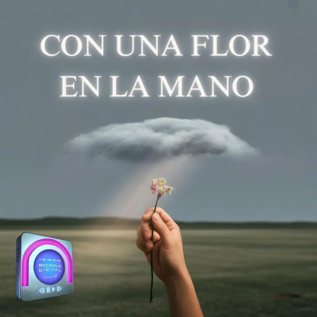 Con Una Flor En La Mano