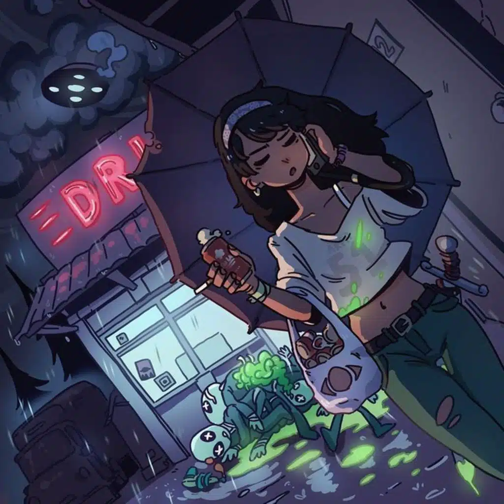 Neon Cemetery Run