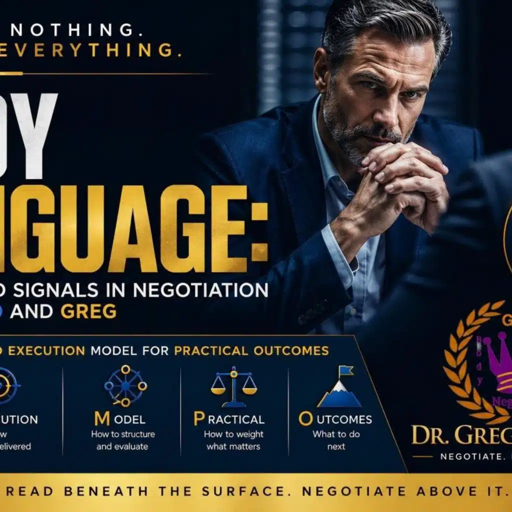 “Body Language - How to Read Signals in Negotiation Using TEMPO and GREG”
