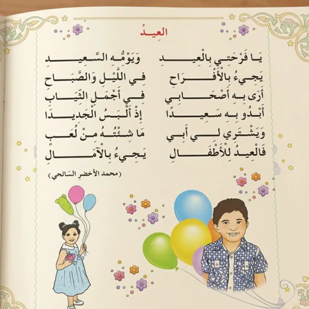 أنشودة العيد للسنة الأولى إبتدائي