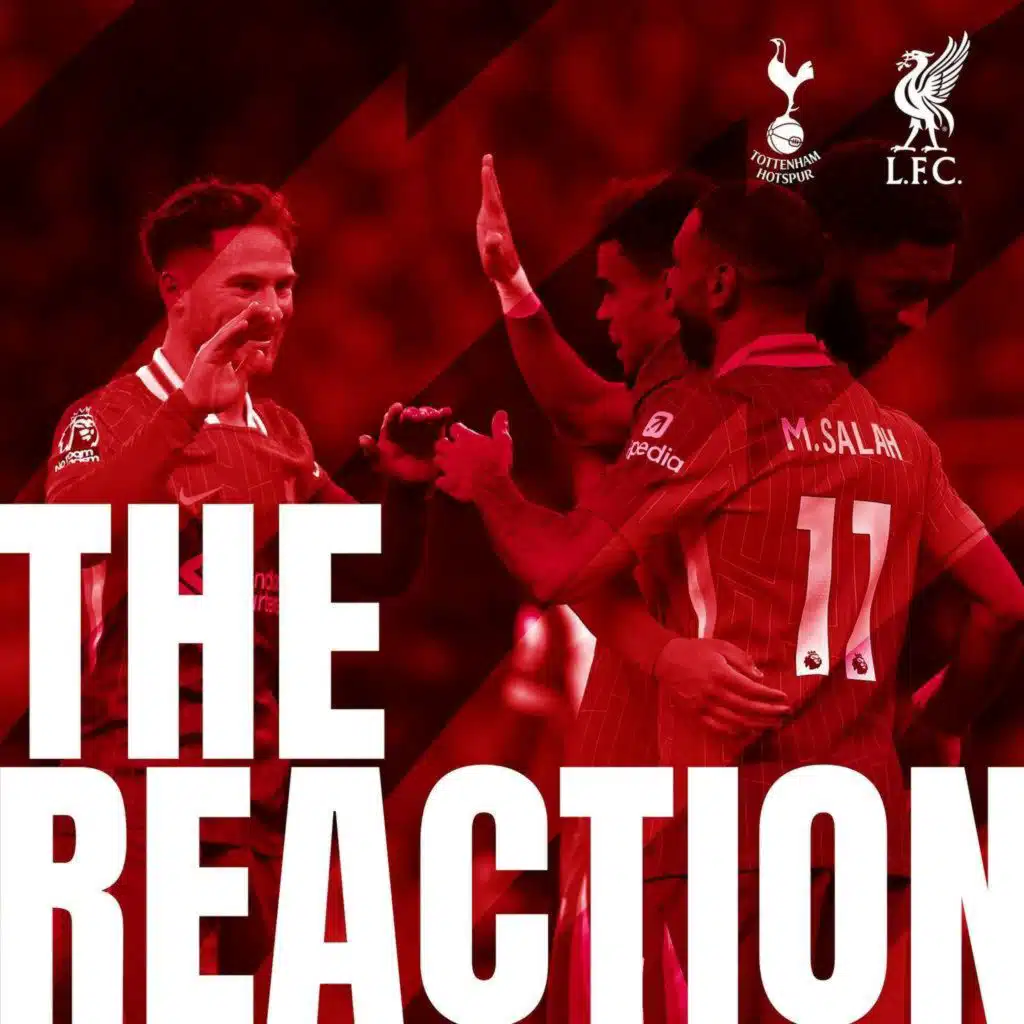 The Reaction : Reds top at Christmas as Spurs hit for six