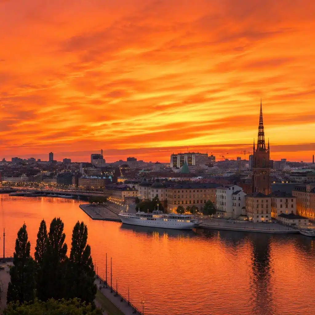 Orange himmel