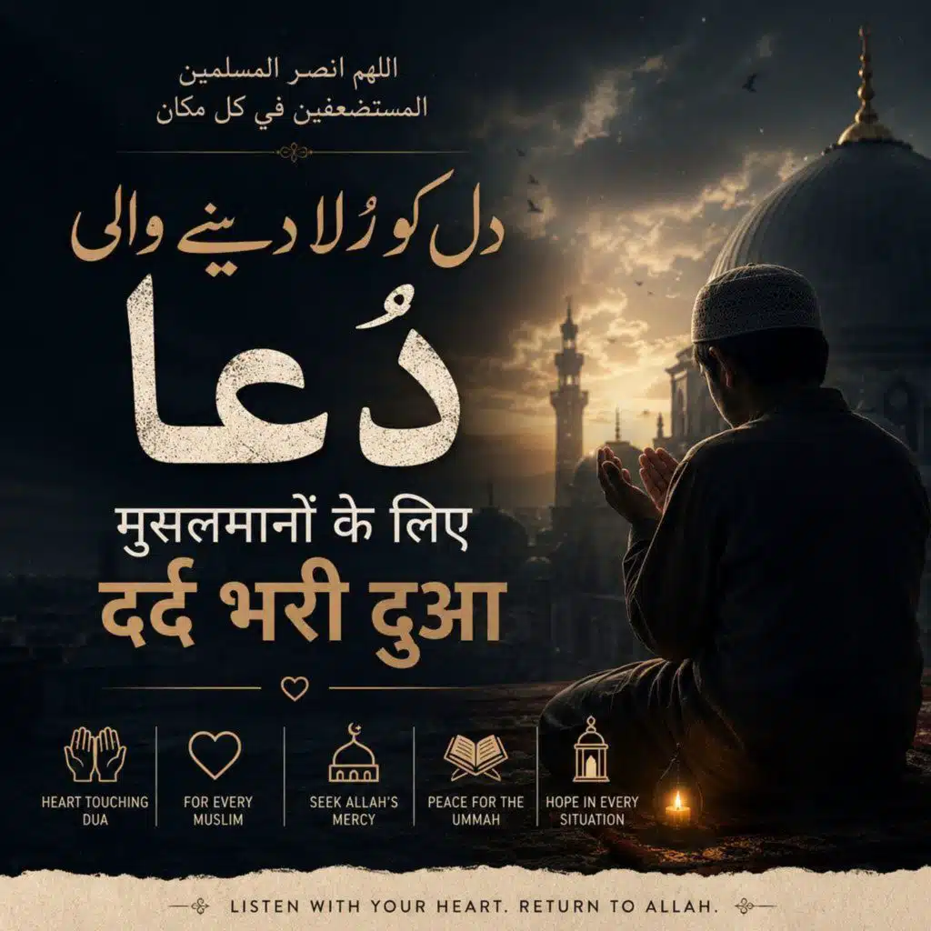 دل کو رُلا دینے والی دُعا | मुसलमानों के लिए दर्द भरी दुआ