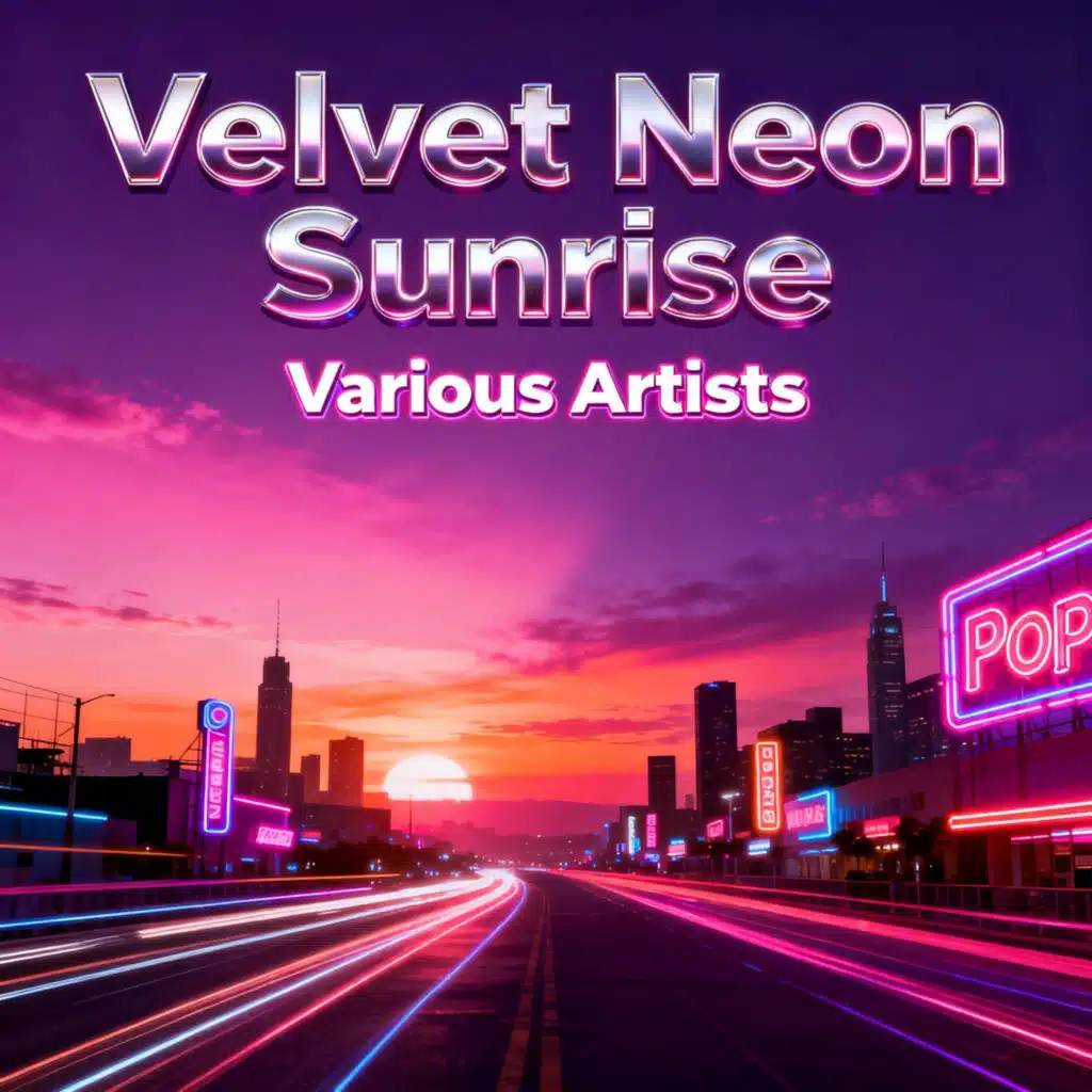 Velvet Neon Sunrise