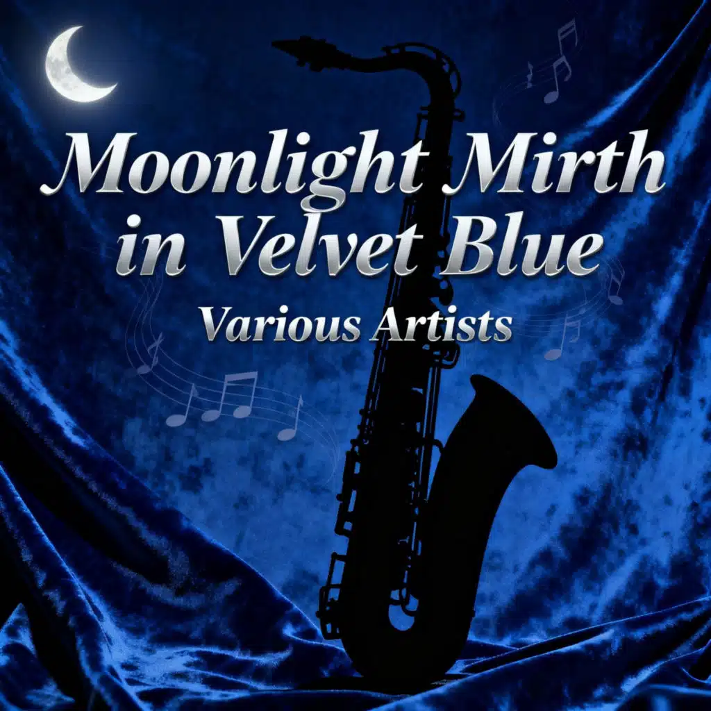 Moonlight Mirth in Velvet Blue