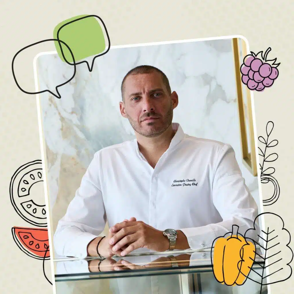 The floating island, with Chef Christophe Devoille