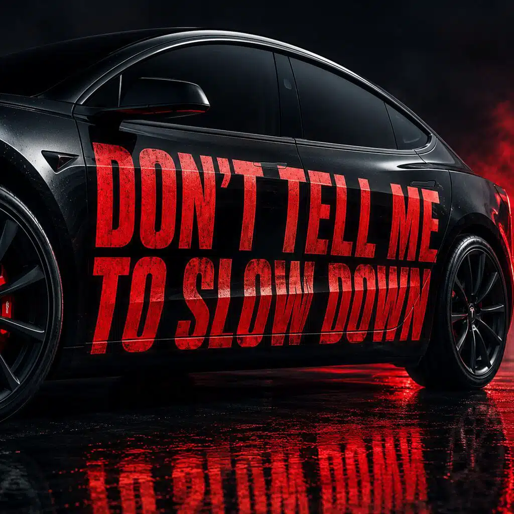 DON'T TELL ME TO SLOW DOWN