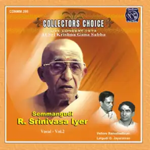 Collectors Choice - Semmangudi R. Srinivasa Iyer, Vol. 2 (Live)