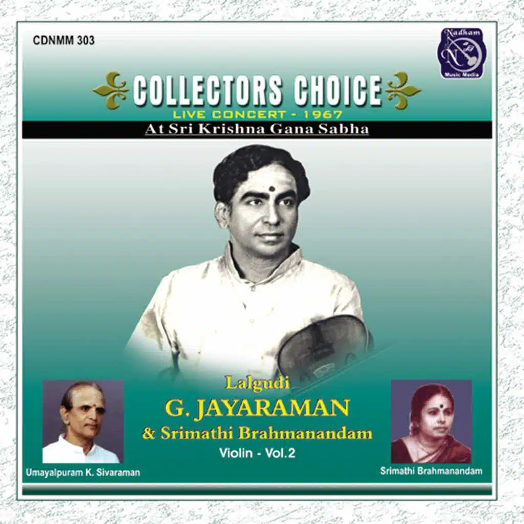 Collectors Choice - Lalgudi G Jayaraman, Vol. 2 (Live)