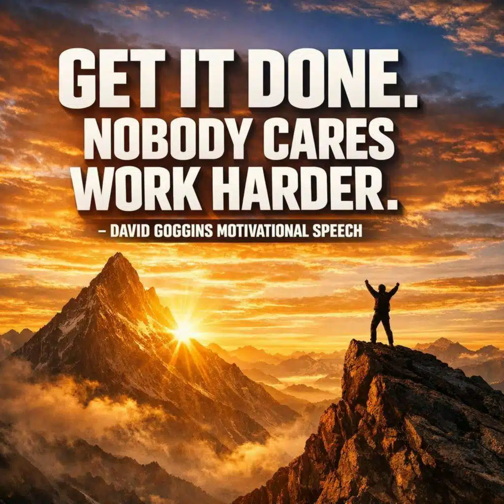 GET IT DONE: NOBODY CARES, WORK HARDER with David Goggins