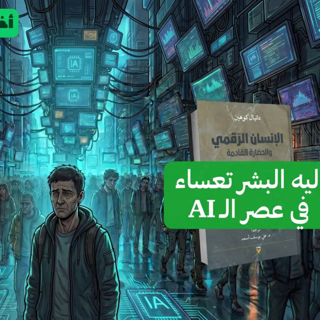 هل نهاية العالم هتكون بسبب الذكاء الاصطناعي؟😱🤖 مراجعة كتاب: الإنسان الرقمي #أخضر