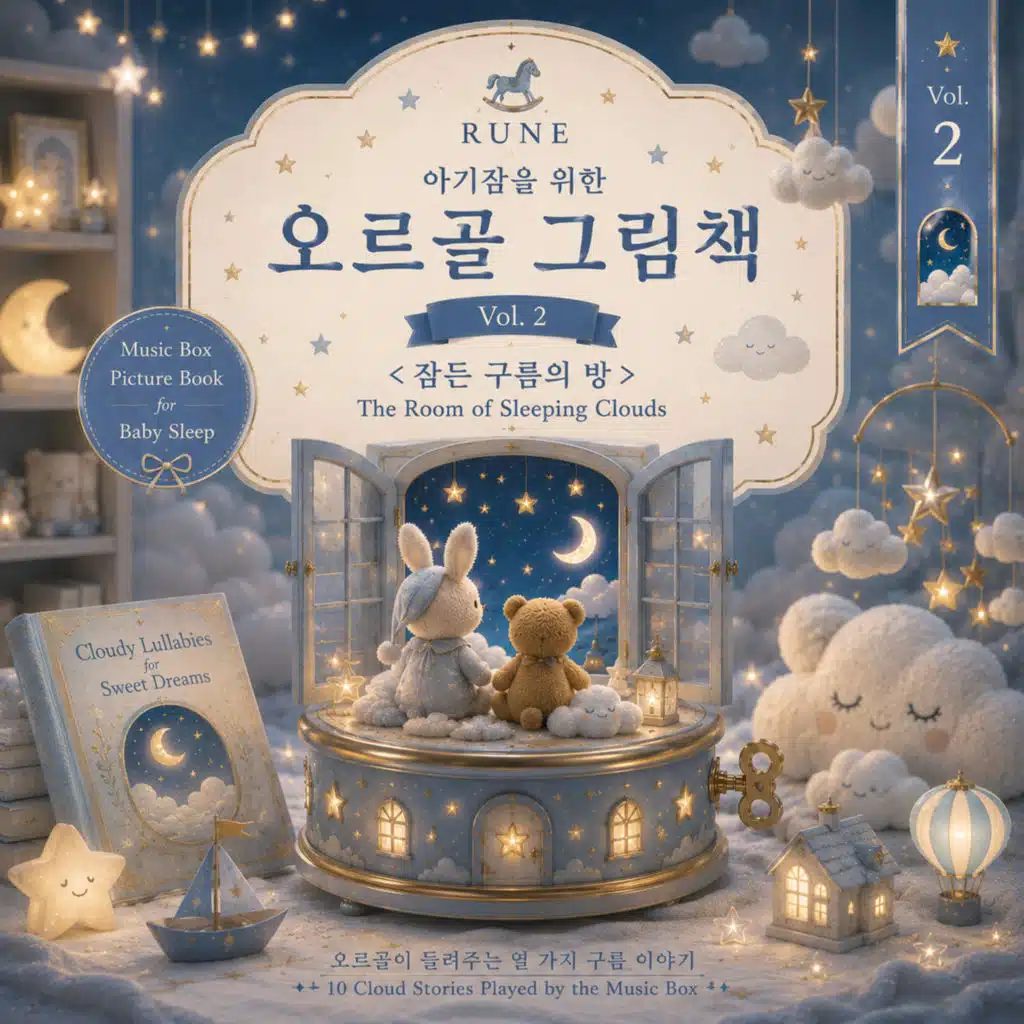 Music Box Picture Book for Baby Sleep Vol. 2: The Room of Sleeping Clouds