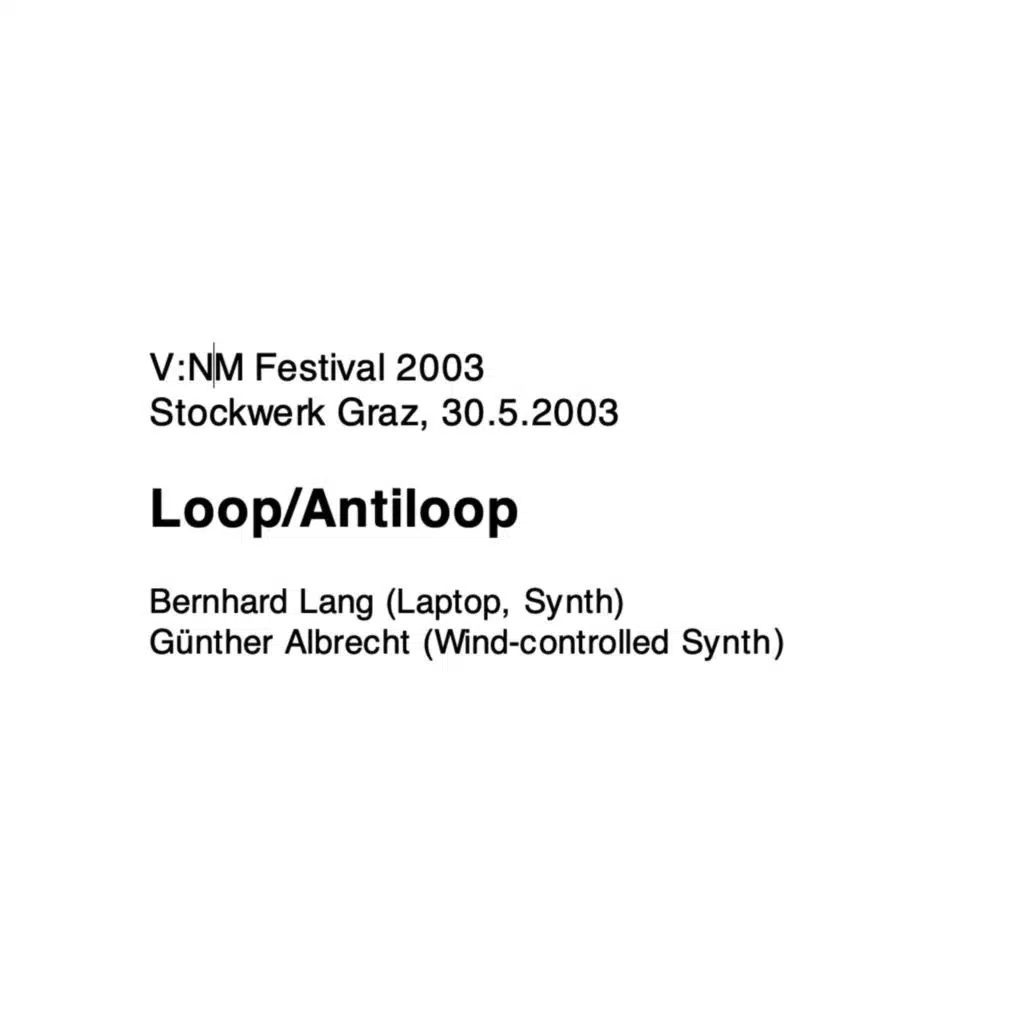 Loop / Antiloop (Live)