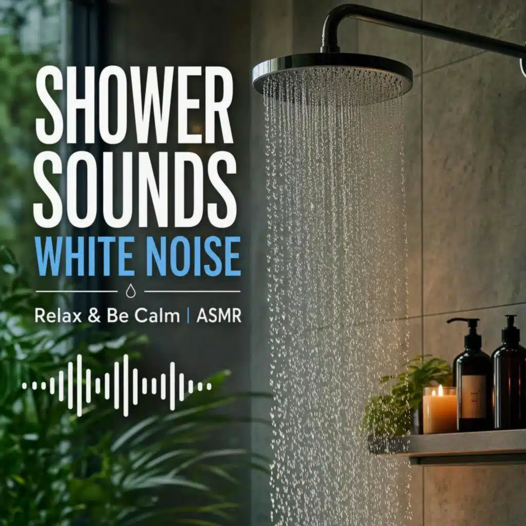 SHOWER SOUNDS WHITE NOISE | Relax & Be Calm | ASMR