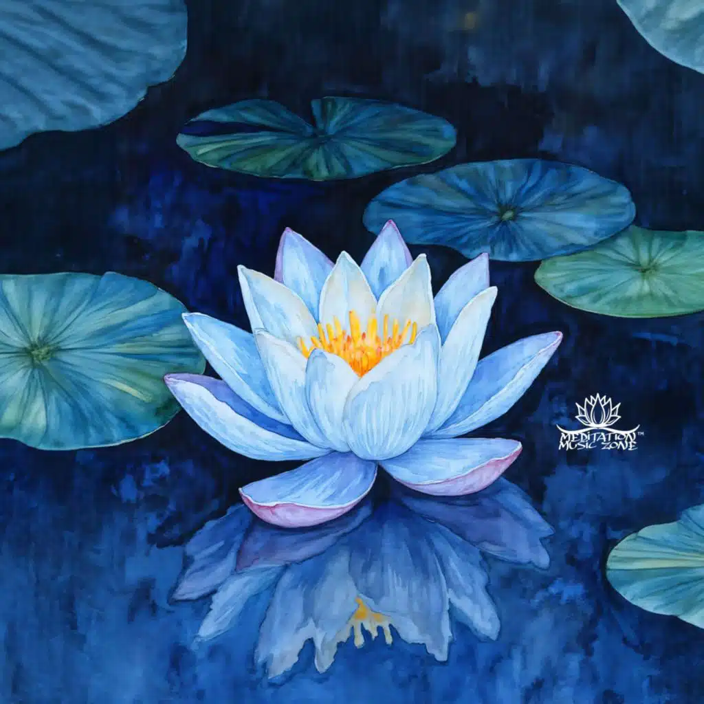Vibrant Blue Lotus
