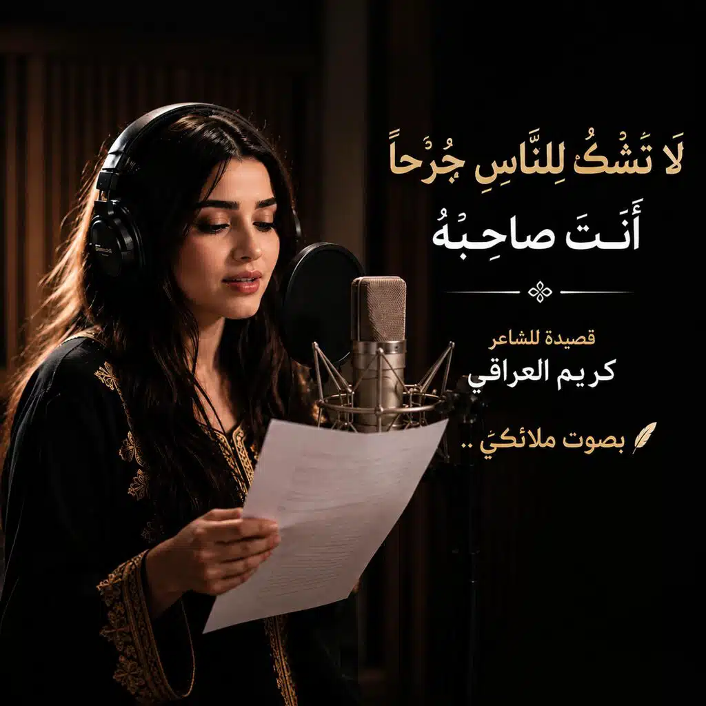 لَا تَشْكُ لِلنَّاسِ جُرْحاً أَنْتَ صَاحِبُهُ