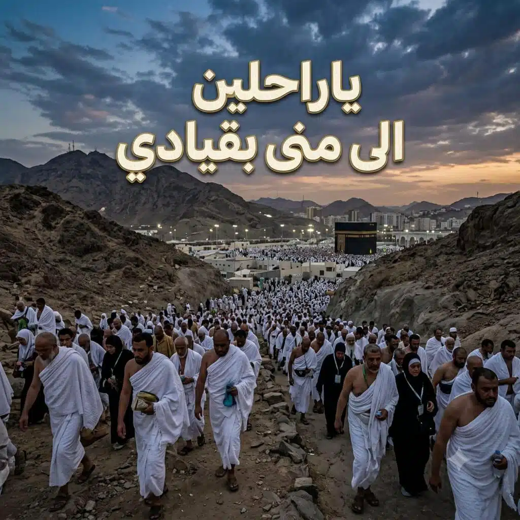 ياراحلين الى منى بقيادي بدوم موسيقا - دف فقط