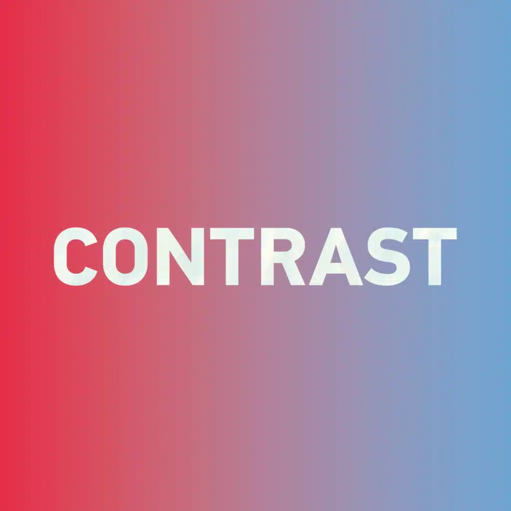 Special: How to say "contrast 反差" in Chinese?
