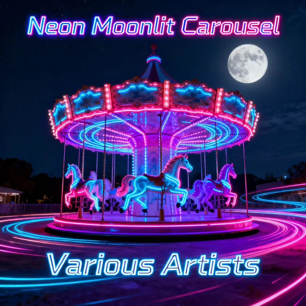 Neon Moonlit Carousel
