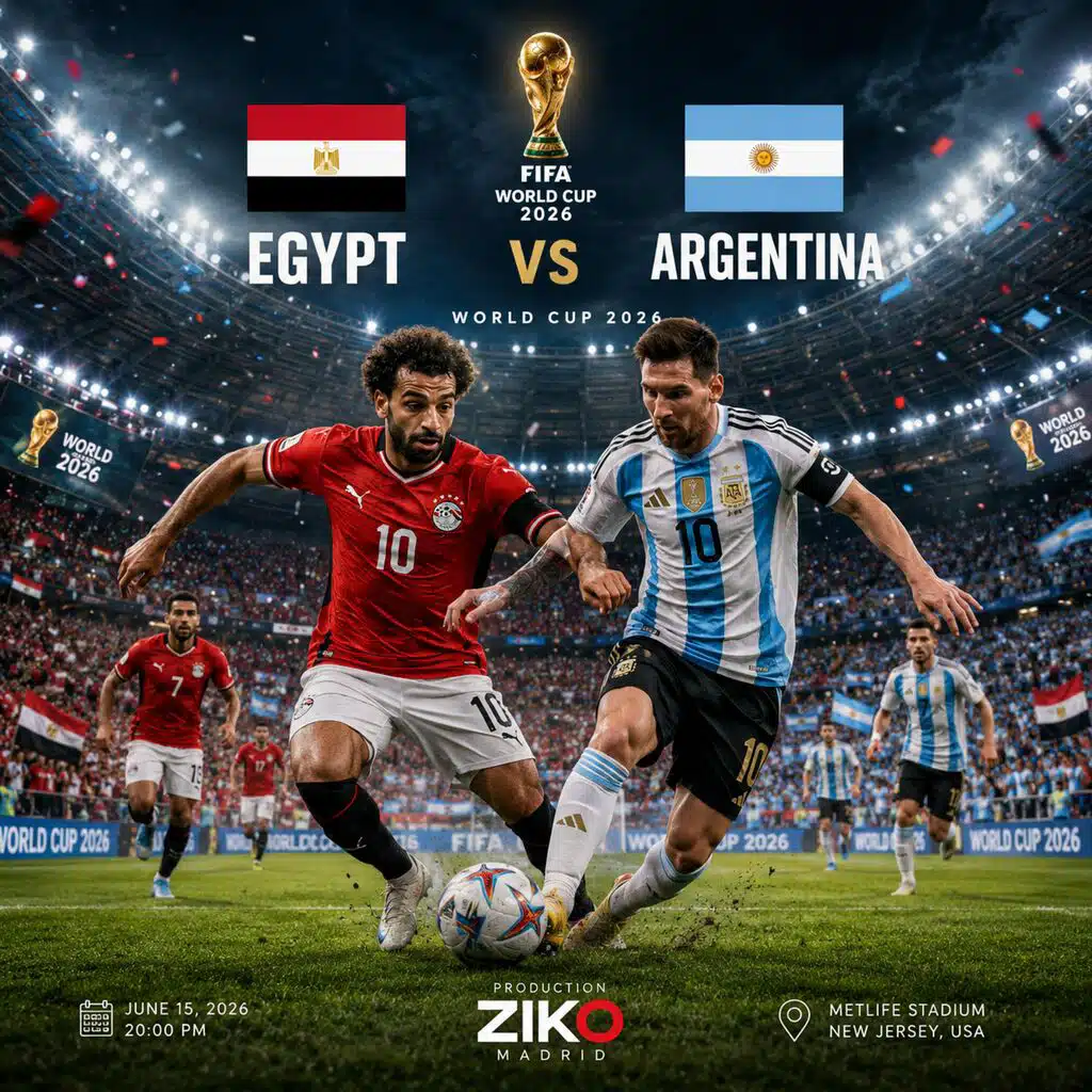 ميسى وصلاح مصر والارجنتين كأس العالم 2026